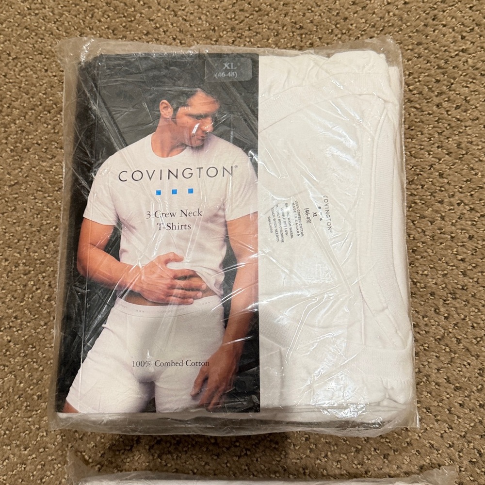 Covington White Crew Neck T-Shirts for Men